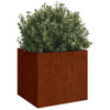 Vidaxl plantenbak 32x30x29 cm cortenstaal