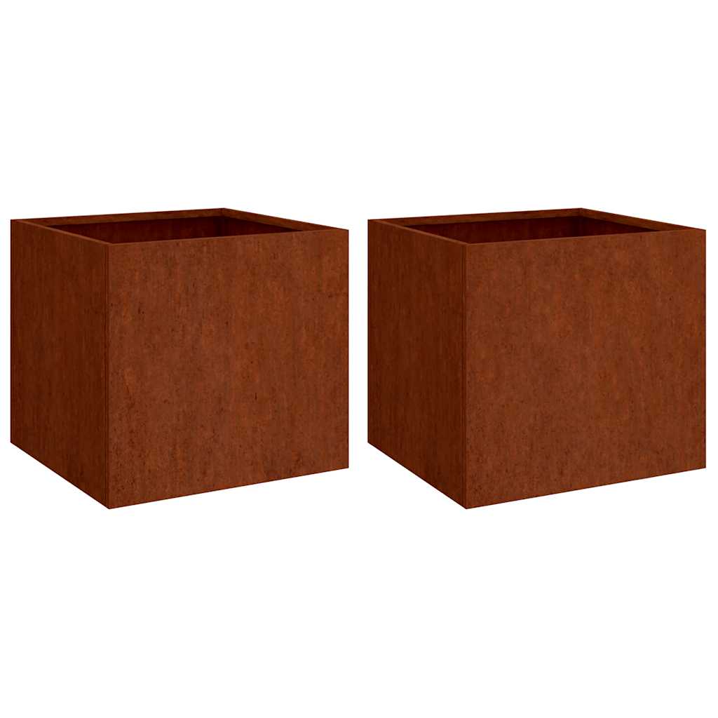Vidaxl Fioter 2 ST 32x30x29 cm Cortenstaal