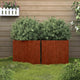 Vidaxl Fioter 2 St 42x40x39 cm Cortenstaal