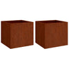Plantadores Vidaxl 2 ST 49X47X46 CM Cortenstaal