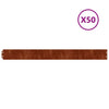Vidaxl Gazon Edges 50 pezzi 10x103 cm Cortenstaal flessibile