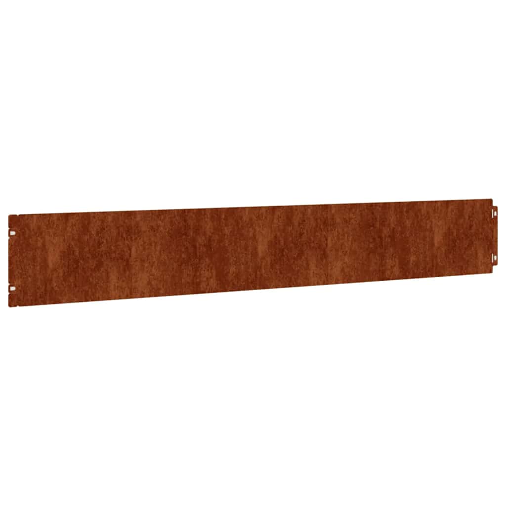 Vidaxl gazonranden 10 stuks 15x103 cm flexibel cortenstaal
