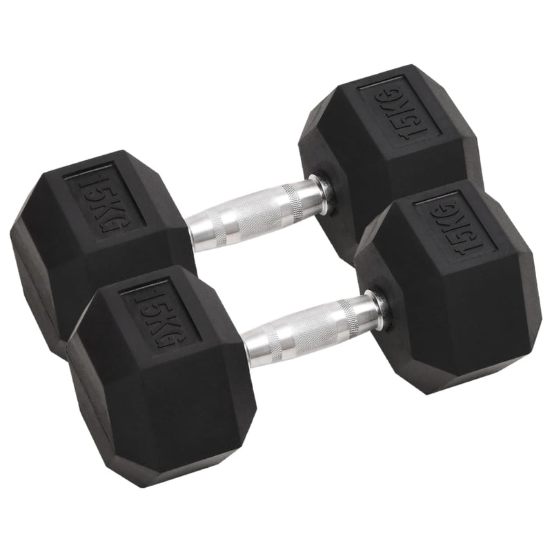Vidaxl Halters 2 pezzi 30 kg di ghisa