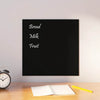 Vidaxl Magnetic Board Wall -Montato in vetro temperato da 40x40 cm nero