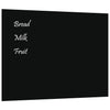 VidaXL Magneetbord wandgemonteerd 80x60 cm gehard glas zwart