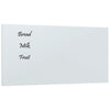 VidaXL Magneetbord voor aan de wand 80x40 cm gehard glas wit