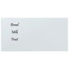 VidaXL Magneetbord voor aan de wand 80x40 cm gehard glas wit