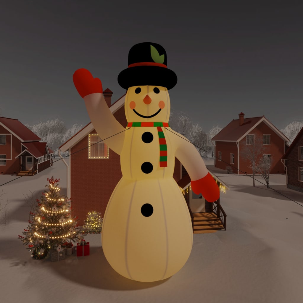 Vidaxl Snowman con LED gonfiabili 1000 cm