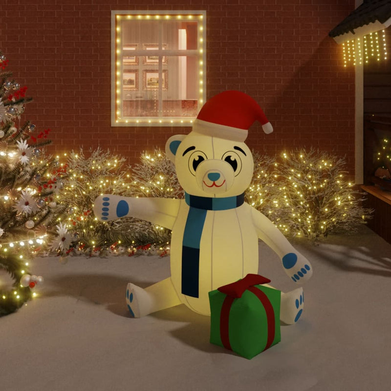 Vidaxl Christmas Bear con LED inflables 180 cm
