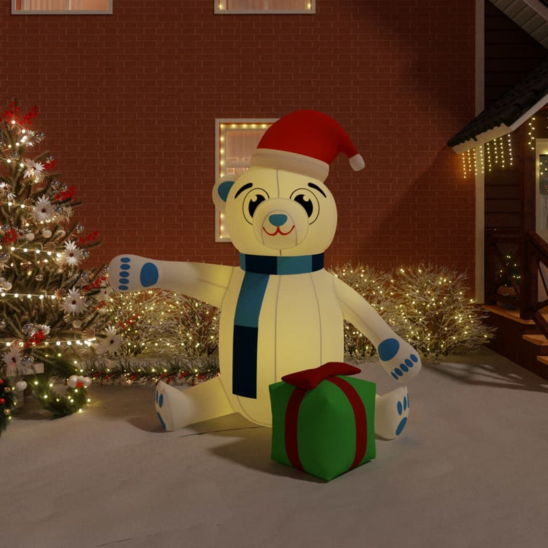 Vidaxl Christmas Bear con LED inflables 240 cm