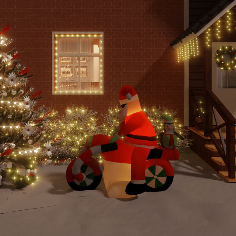 Vidaxl Santa inflable LED 156 cm