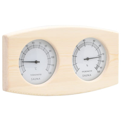 Vidaxl saunaset 2-in1 hygrothermograil e pino solido a clessidra