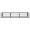 Vidaxl hondenkennel 8 panelen 100x50 cm gepoedercoat staal zwart