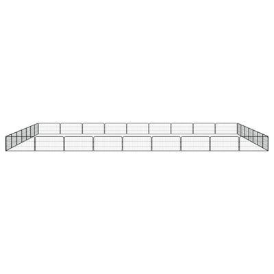 VidaXL Hondenkennel 32 panelen 100x50 cm gepoedercoat staal zwart
