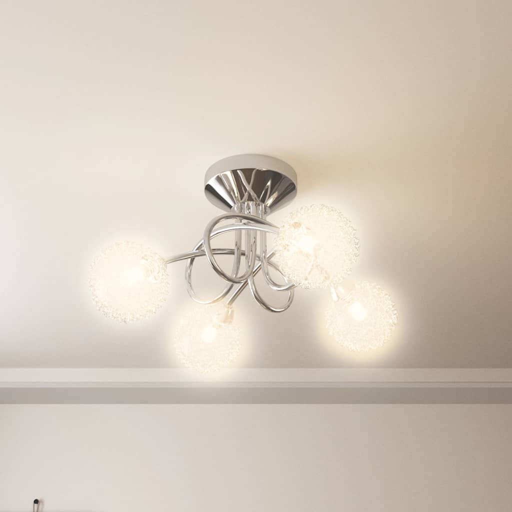 Lampada a soffitto Vidaxl con tappi a filo per 4 x g9 LED