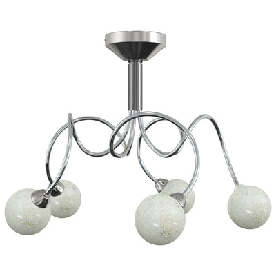 Lámpara de techo Vidaxl con bolas de vidrio alrededor de 5xg9