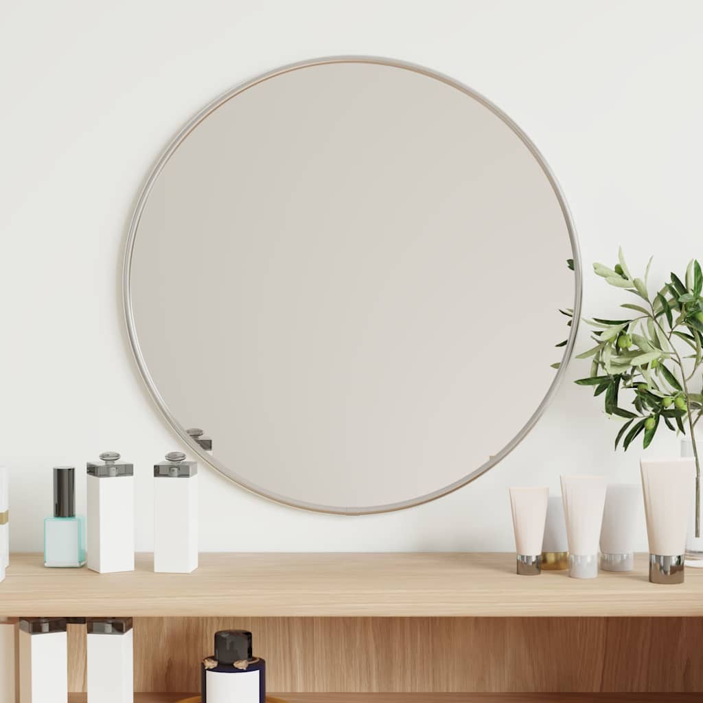Specchio a parete Vidaxl rotondo Ø40 cm di colore argento