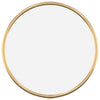 Espejo de pared Vidaxl alrededor de Ø20 cm de color oro