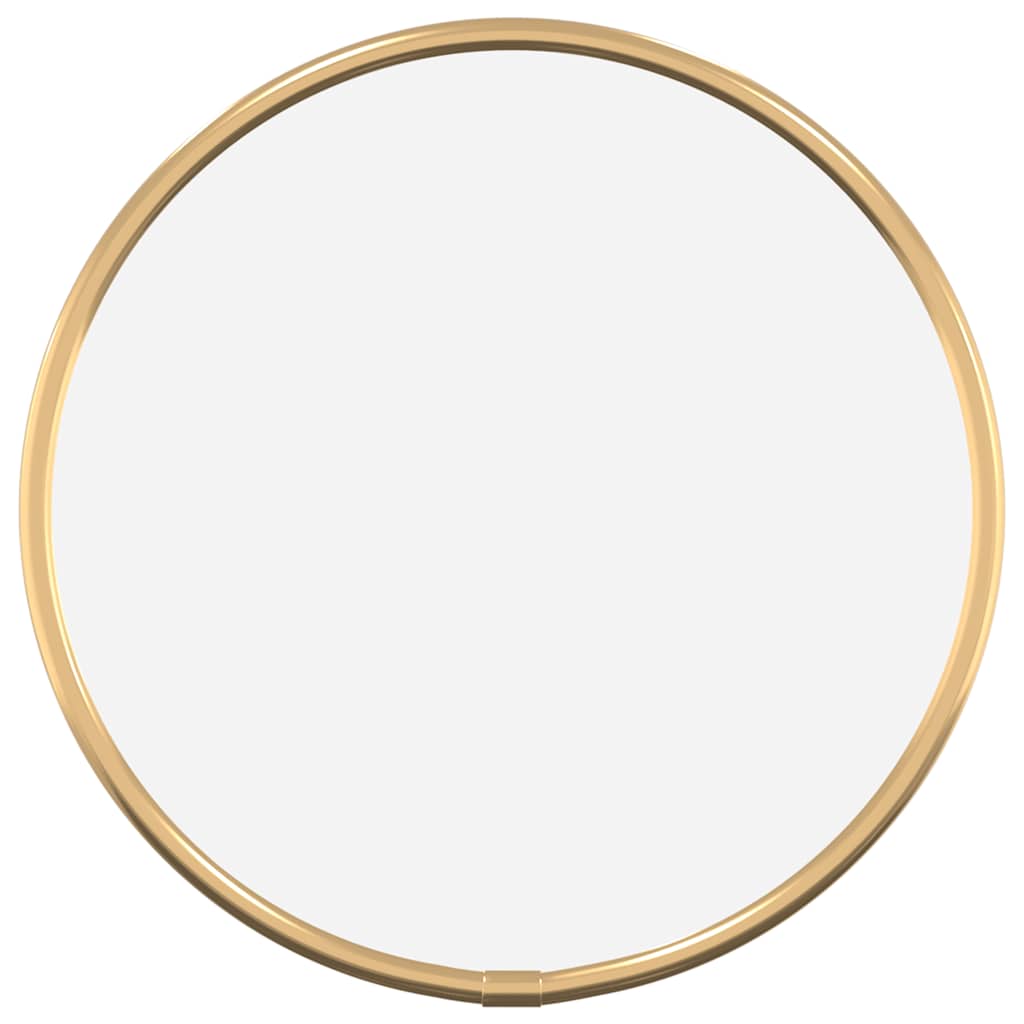 Espejo de pared Vidaxl alrededor de Ø20 cm de color oro