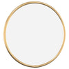 Espejo de pared Vidaxl alrededor de Ø20 cm de color oro