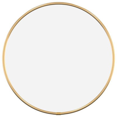 Vidaxl wandspiegel rond ø30 cm goudkleurig
