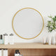 Espejo de pared Vidaxl alrededor de Ø30 cm de oro