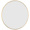 Espejo de pared Vidaxl alrededor de Ø50 cm de oro