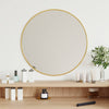 Espejo de pared Vidaxl alrededor de Ø50 cm de oro