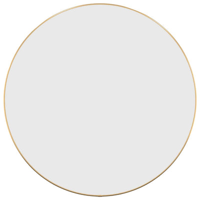 Vidaxl wandspiegel rond ø60 cm goudkleurig