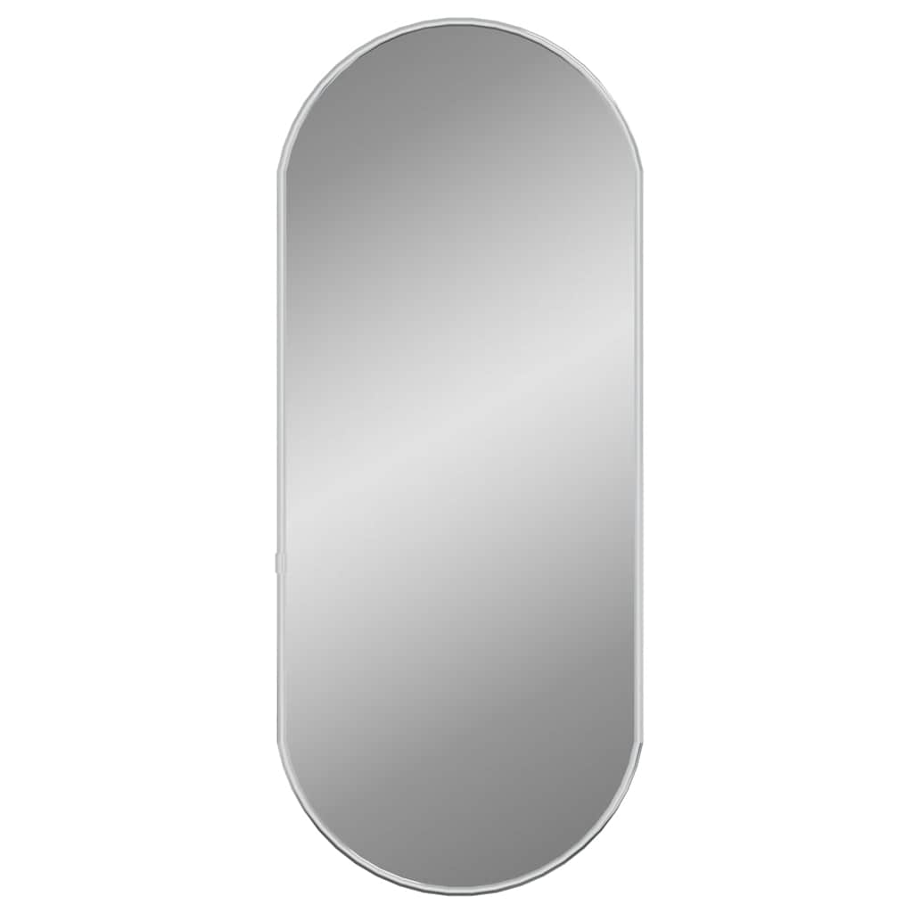 Specchio da parete Vidaxl 60x25 cm di colore argento ovale