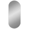 Specchio a parete Vidaxl 90x40 cm di colore argento ovale
