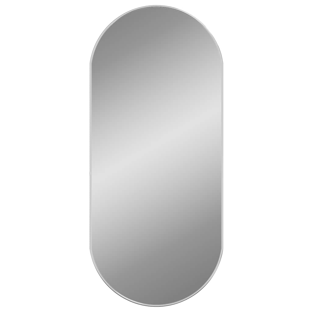 Specchio da parete Vidaxl 100x45 cm color argento ovale