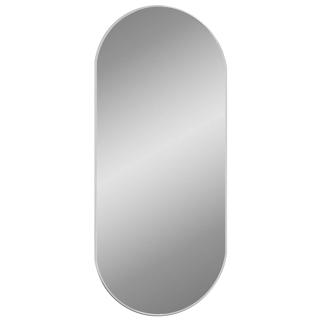 Specchio da parete Vidaxl 100x45 cm color argento ovale