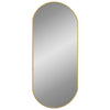 Espejo de pared de Vidaxl 80x35 cm de oro ovalado