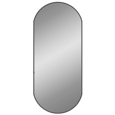 Espejo de pared Vidaxl 80x35 cm ovalado negro