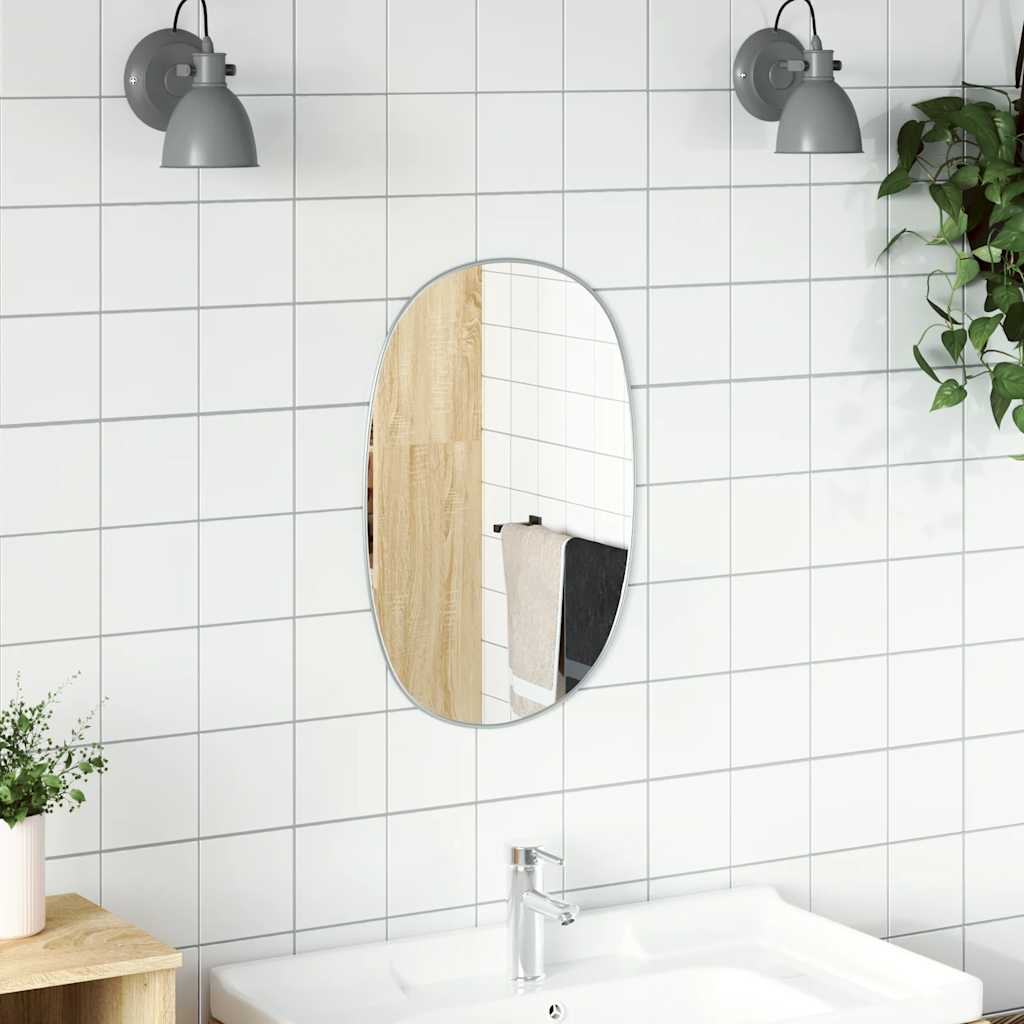 Specchio da parete Vidaxl 60x40 cm di colore argento
