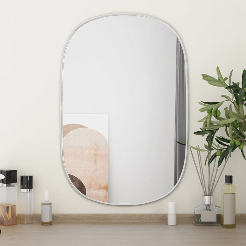 Specchio da parete Vidaxl 60x40 cm di colore argento