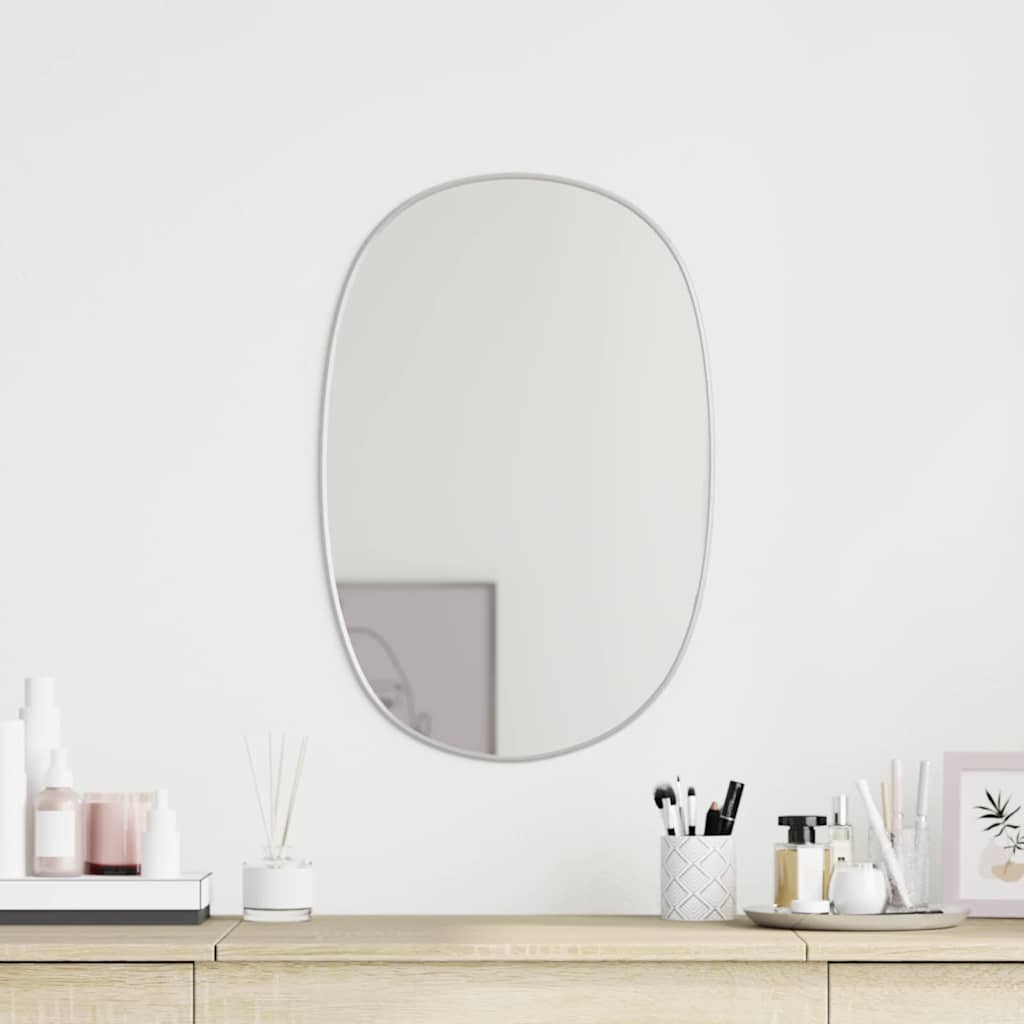 Specchio da parete Vidaxl 60x40 cm di colore argento