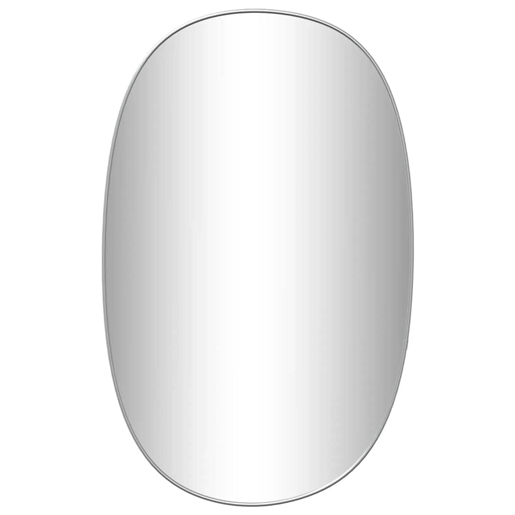 Specchio da parete Vidaxl 80x50 cm di colore argento