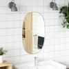 Specchio da parete Vidaxl 80x50 cm di colore argento
