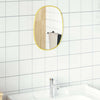 Espejo de pared de Vidaxl 30x25 cm de color oro