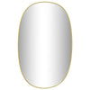 Espejo de pared de Vidaxl 70x45 cm de oro