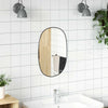 Espejo de pared de Vidaxl 50x35 cm negro