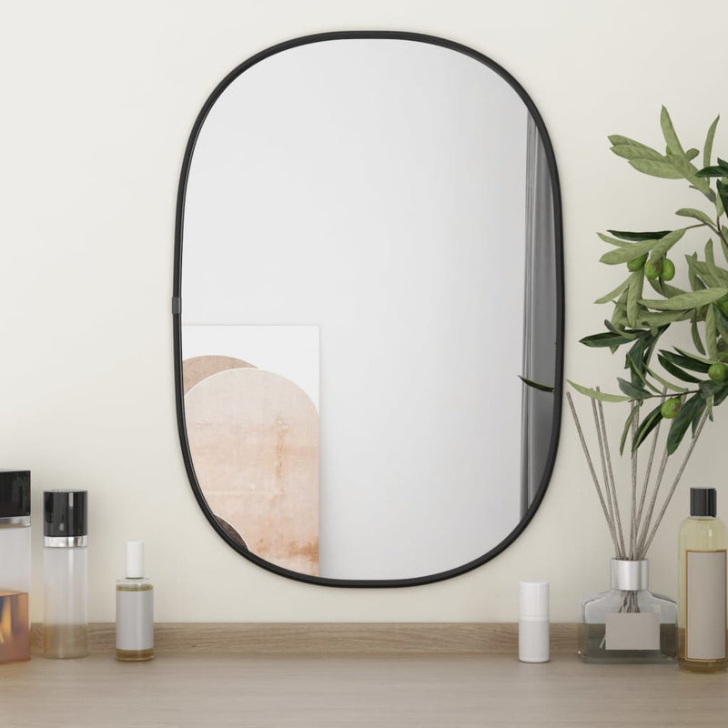 Espejo de pared de Vidaxl 50x35 cm negro