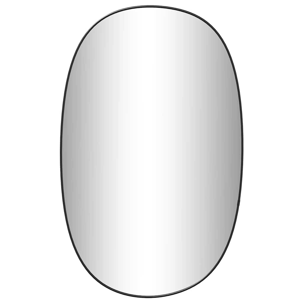 Specchio da parete Vidaxl 80x50 cm nero