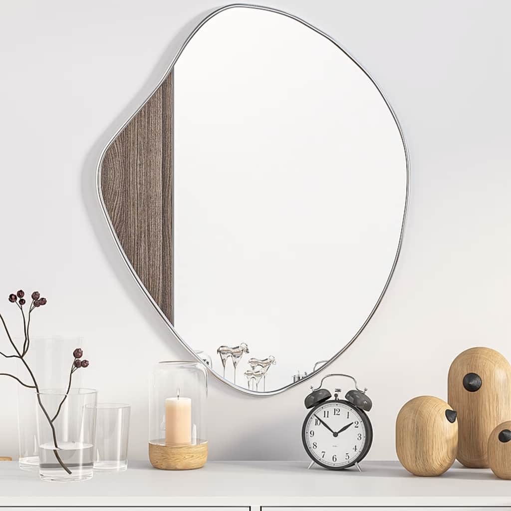 Specchio da parete Vidaxx 60x50 cm color argento
