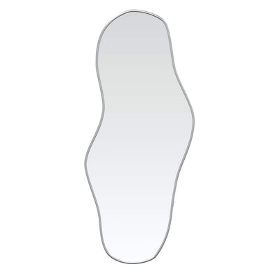 Vidaxl Mirror de pared 100x45 cm de color plateado