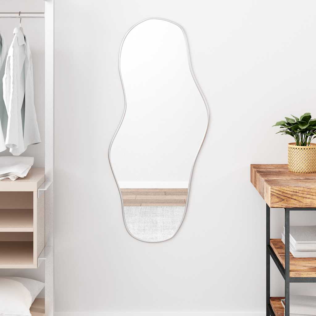 Specchio da parete Vidaxl 100x45 cm di colore argento