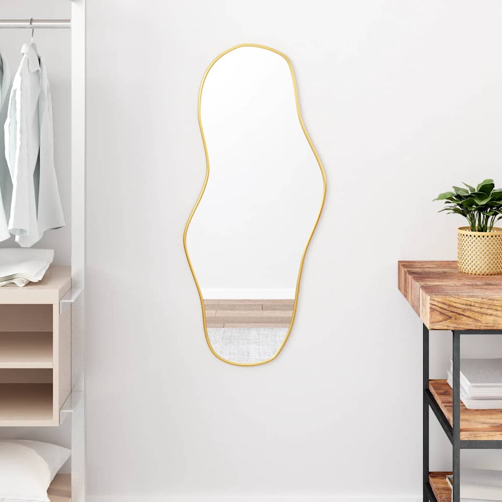 Espejo de pared de Vidaxl 90x40 cm de oro