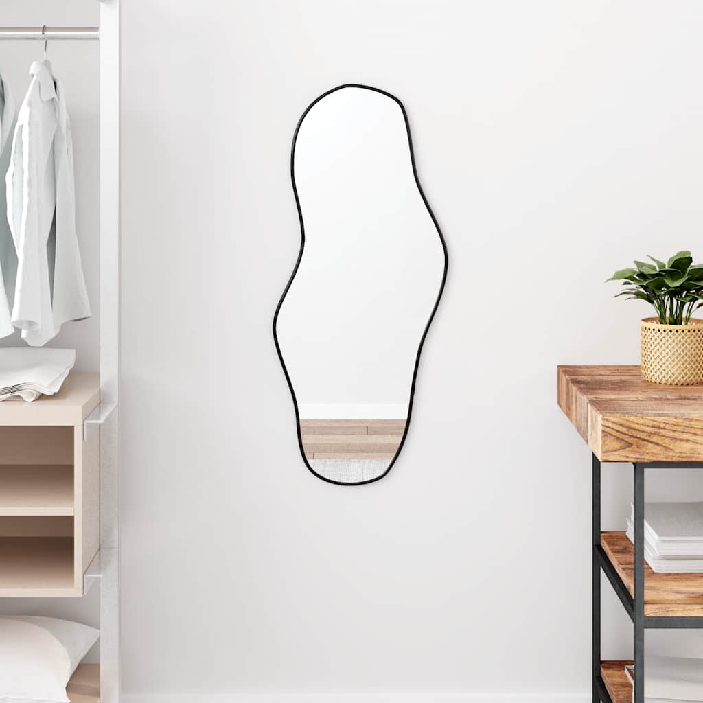Vidaxl Wall Mirror 80x35 cm nero
